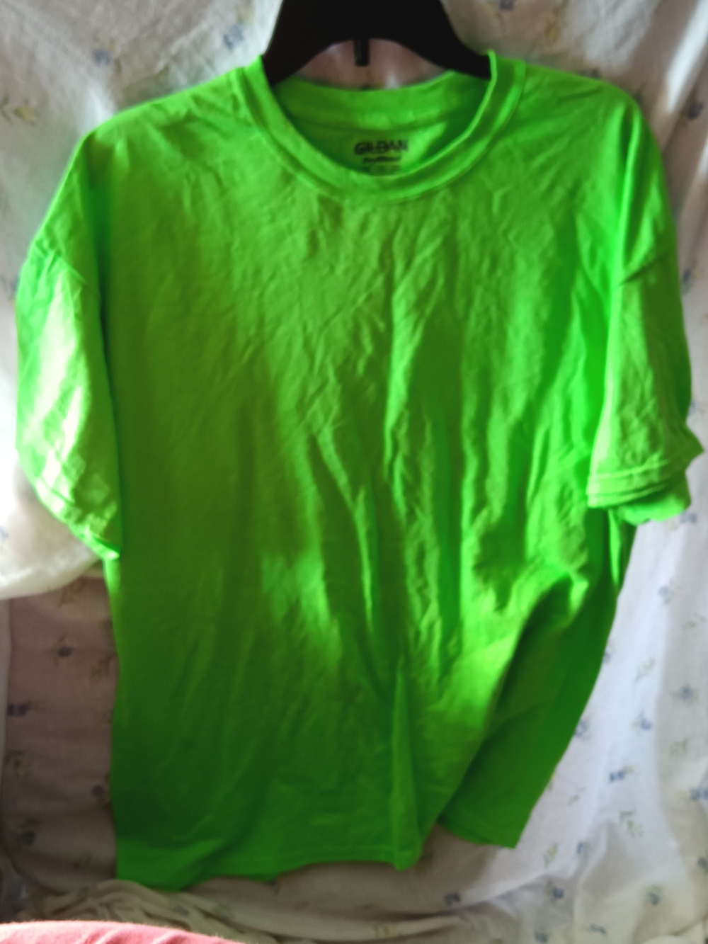 Gildan Men's Bright Neon Green Short Sleeve Tee